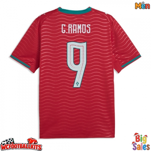 Portugal Goncalo Ramos #9 Replica Home Stadium Shirt World Cup 2026 Short Sleeve